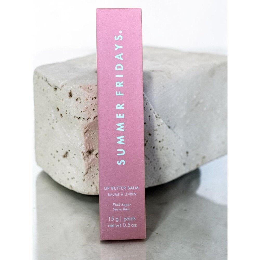 Summer Fridays-Lip Butter Balm Hydration&Shine- Pink Sugar - 0.5oz / 15g - New